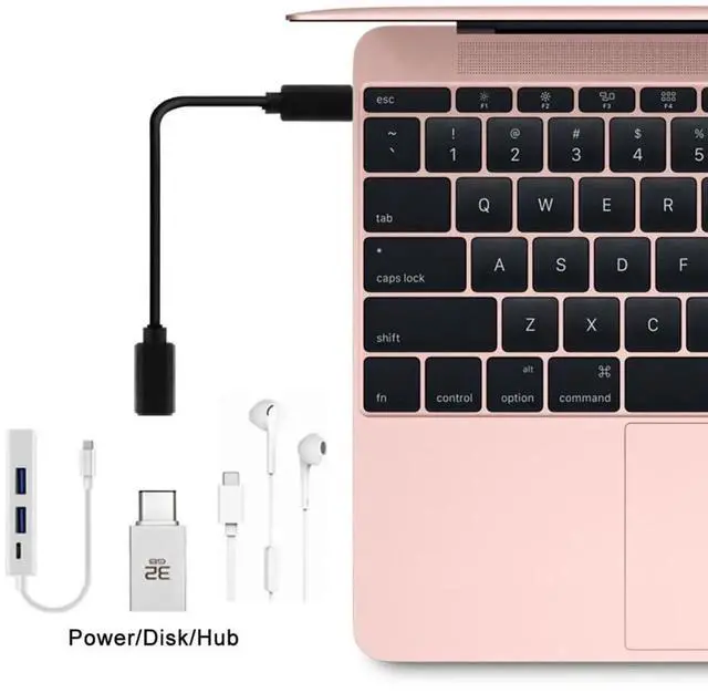 Alt view image 3 of 7 - JAENFONG USB C Extension Cable USB 3.1 Gen 2 10Gbps Male to Female Fast Charging Data Transfer Extension Cable 2.0M