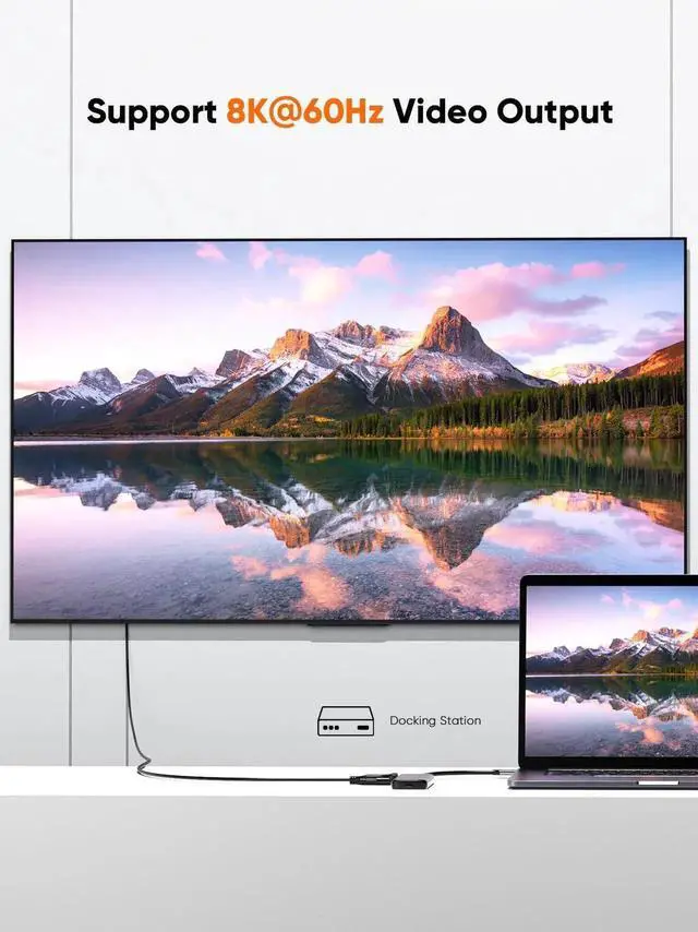 Alt view image 4 of 7 - JAENFONG Short USB4 Cable 0.5FT, Thunderbolt 4 Cable 40Gbps, 240W, 8K@60Hz, Compatible with Thunderbolt 3, Thunderbolt 4 and USB-C