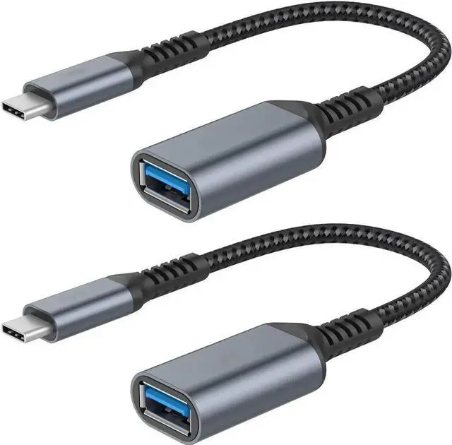Main image of JAENFONG USB C to USB 3.0 Adapter [2 pack], USB-C to USB Adapter, USB Type-C to USB,Thunderbolt 3 to USB Adapter OTG Cable for Macbook Pro/Air 2020/2018,iPad Pro 2020,Galaxy S20 S20+,Google and More