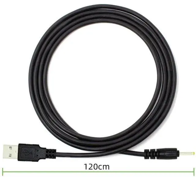 Alt view image 6 of 7 - JAENFONG  Cable USB2.0 A Type Male to 2.5 x 0.7mm DC 5V Power Plug Barrel Straight Connector Charge Cable 120CM