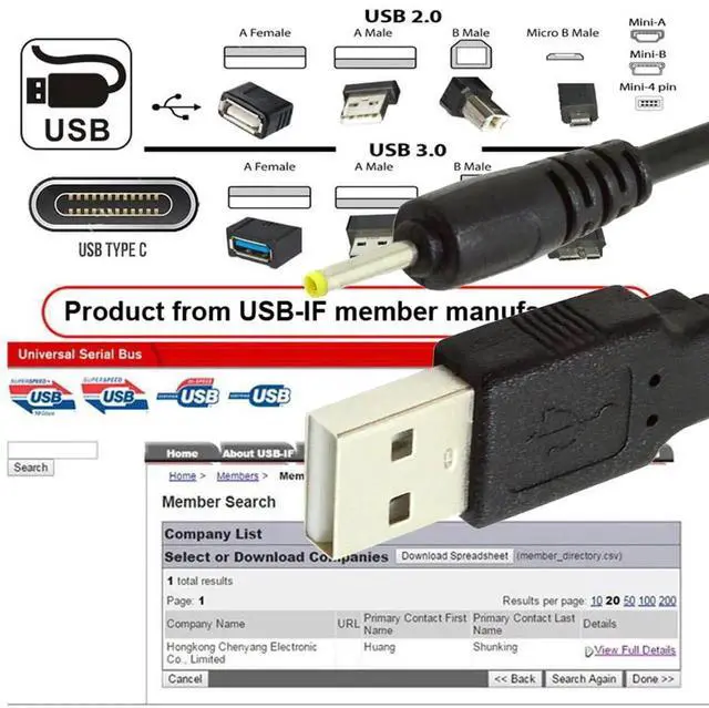 Alt view image 4 of 7 - JAENFONG  Cable USB2.0 A Type Male to 2.5 x 0.7mm DC 5V Power Plug Barrel Straight Connector Charge Cable 120CM