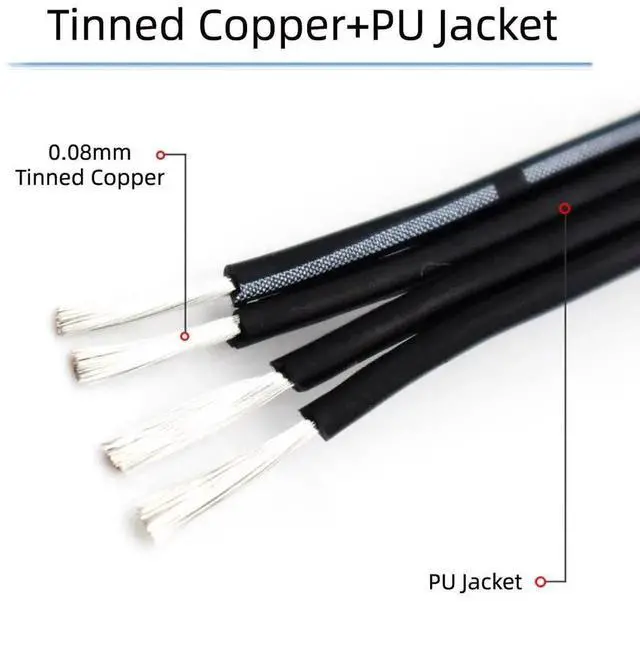 Alt view image 3 of 7 - JAENFONG  13cm USB 2.0 Type-A Male to Mini 5Pin USB Male Data Flat Slim FPC Cable for FPV Disk Phone
