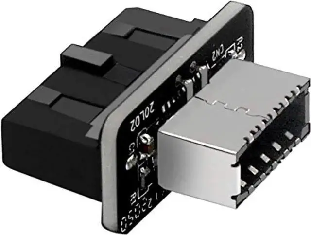 Main image of JAENFONG Usb Front Panel Adapter, Vertical Usb C Header Adapter, Usb 3.1 Type-E Key-A To Usb 3.0 20Pin Header Converter For Type C Motherboard