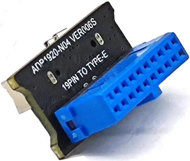 Alt view image 2 of 4 - JAENFONG USB 3.0 Internal 19 Pin Header to USB 3.1 Type-C (20 Pin) Key E Adapter Card for USB Type-C Port