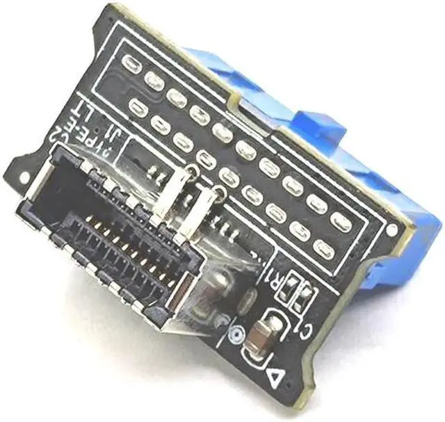 Alt view image 3 of 4 - JAENFONG USB 3.0 Internal 19 Pin Header to USB 3.1 Type-C (20 Pin) Key E Adapter Card for USB Type-C Port