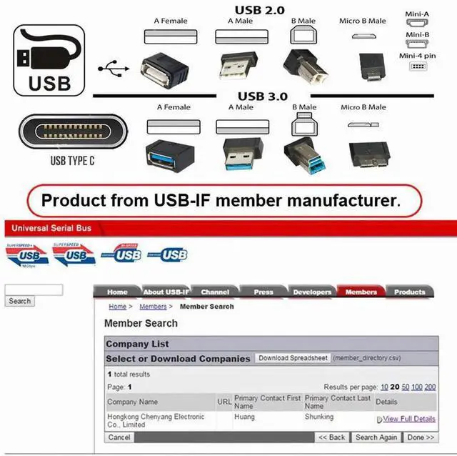 Alt view image 7 of 7 - JAENFONG Reversible USB 3.1 USB-C Angled to 90 Degree Up Angled A Male Data Cable for Tablet Mobile Phone (30cm)