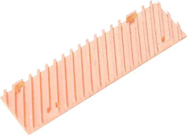 Alt view image 4 of 6 - JAENFONG Ultra Thin Pure Copper Heatsink Cooler Heat Sink SSD Thermal Pad for M.2 2280 PCI-E NVME SSD 70X20X3mm