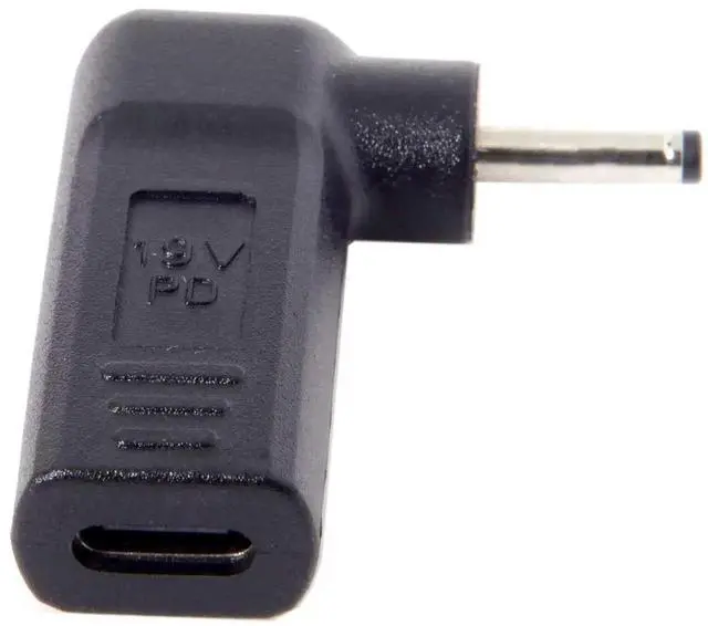 Alt view image 5 of 5 - JAENFONG USB 3.1 Type C USB-C to DC 20V 3.0x1.1mm Adapter PD Emulator Trigger 90 Degree Angled