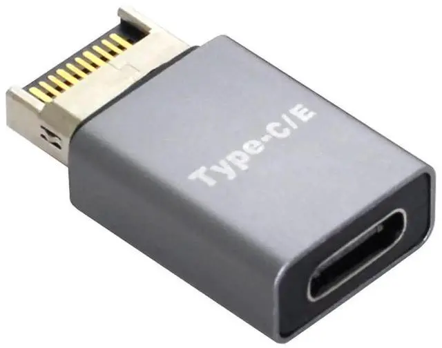 Alt view image 6 of 7 - JAENFONG 2pcs USB 3.1 Front Panel Header Male Type-E to Type-A & Type-C USB-C Motherboard Extension Data Adapter