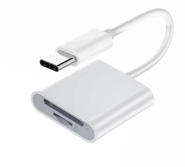 Main image of JAENFONG  USB 2.0 Type C USB-C to TF Micro SD SDXC SDHC Card Reader Adapter Compatible with MAC Laptop Tablet Phone