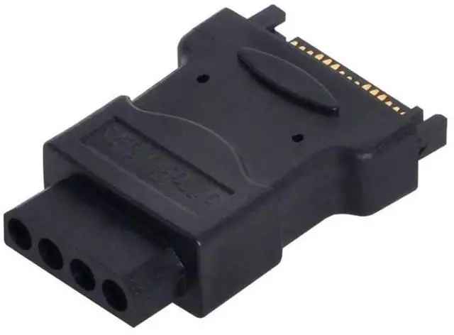 Main image of JAENFONG SATA to IDE 4pin Power Adapter 15Pin SATA Male to Molex IDE 4Pin Female Cable Adapter