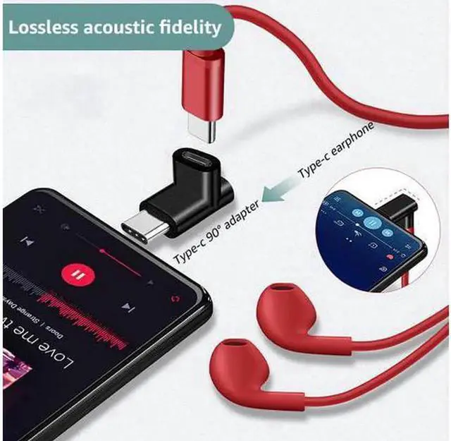 Alt view image 4 of 7 - JAENFONG USB C Adapter 90 Degree Male to Female Type C Adapter Angled Right & Left and Up & Down Extension Connector (2Pack)