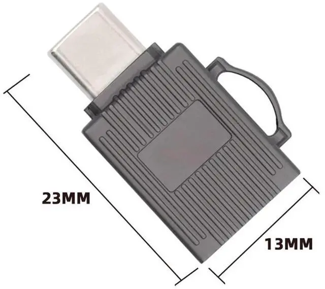 Alt view image 2 of 7 - JAENFONG 5Gbps USB 3.0 Type C USB-C to Micro SD SDXC TF Card Reader Adapter for Laptop Tablet Phone