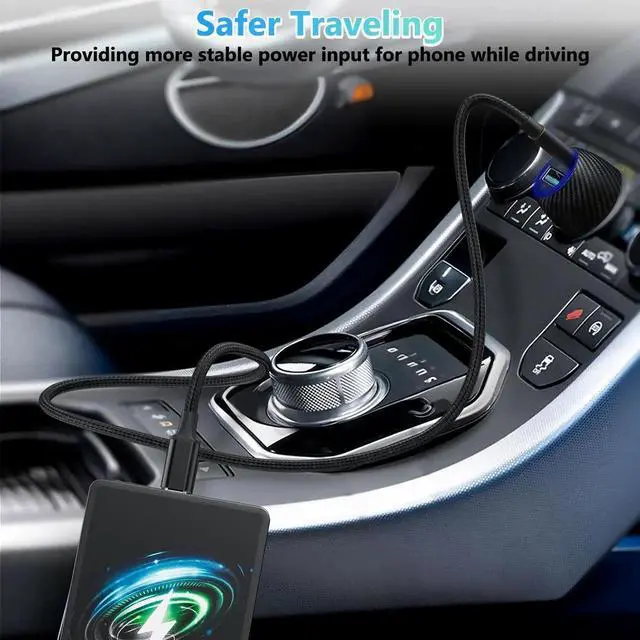 Alt view image 4 of 7 - JAENFONG 3.3FT USB Type C to Mini USB Cable, 1M Braided USB C to Mini 5-Pin Charging Cord, Supports OTG Sync Data for Digital Camera, Driving Recorder, MP3 Player, GPS Receiver and More Mini B Devices