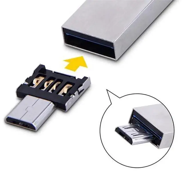 Alt view image 4 of 6 - JAENFONG USB 3.0 to Micro SD SDXC TF Card Reader with Micro USB 5pin OTG Adapter for Tablet/Cell Phone