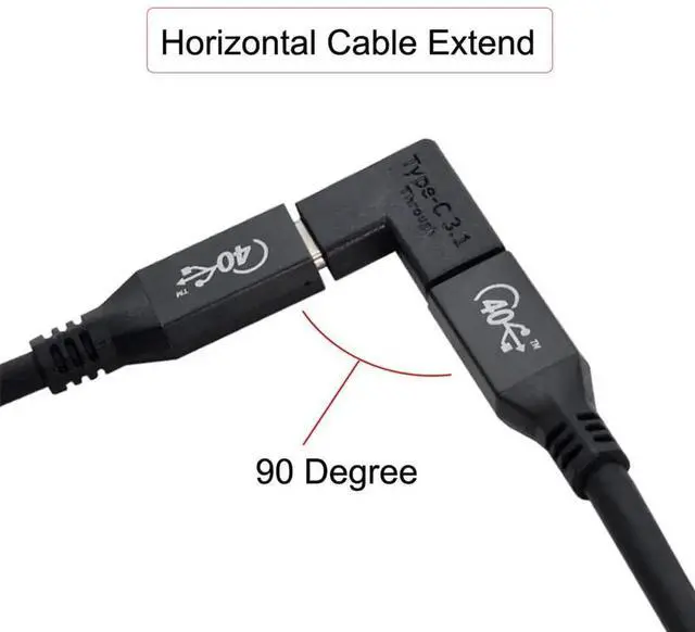 Alt view image 5 of 7 - JAENFONG 3pcs/lot USB 3.1 Type C Male Female to USB-C Female Power Data 10Gbps Adapter for NS Switch & Phone