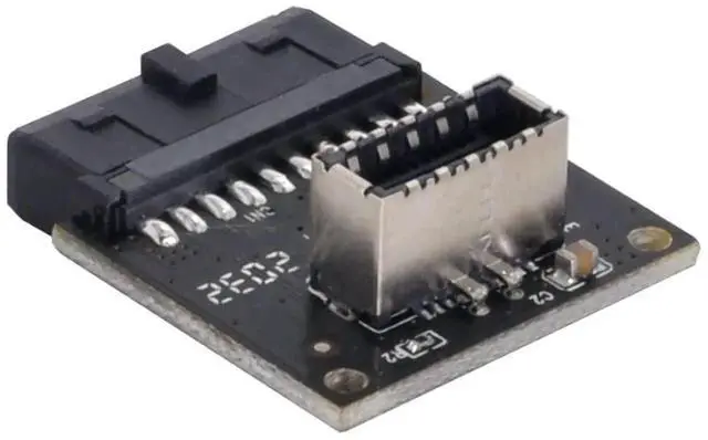 Alt view image 4 of 6 - JAENFONG Motherboard USB 3.0 19/20Pin to USB 3.1 Type-E Front Panel Socket Extension Adapter