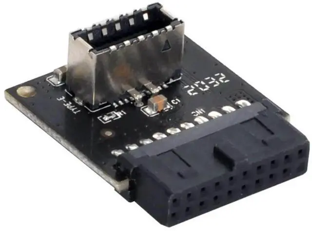 Alt view image 5 of 6 - JAENFONG Motherboard USB 3.0 19/20Pin to USB 3.1 Type-E Front Panel Socket Extension Adapter