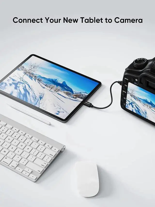 Alt view image 4 of 7 - JAENFONG Short Micro USB to USB C Cable 0.65 FT, 2-Pack OTG 480Mbps Type C to MicroUSB Cord Compatible with MacBook Pro Air Galaxy S22 Pixel 5 & More, 0.2M Black