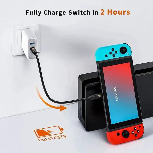 Alt view image 6 of 7 - JAENFONG Short USB C 1ft,100W USBC 3.1 Gen 2 PD Charging,10G High Speed Date Cord, Thunderbolt Type C to iPhone 15/16Android Auto/Cellphone,Laptop, Nintendo Switch, SSD,Powerbank,iPad Pro