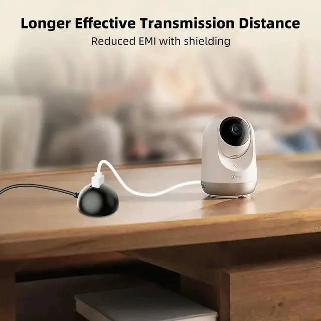 Alt view image 6 of 7 - JAENFONG 10FT USB 3.0 Extension Cable with Pedestal, 5Gbps USB 3.0 Type-A Male to Female Extension Stand for Desktop, Flash Drive, Card Reader, Keyboard, Mouse, Webcam, Etc