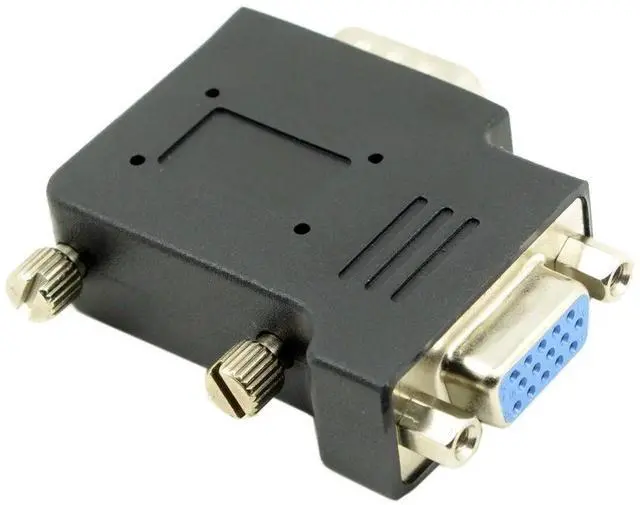 Alt view image 3 of 6 - JAENFONG VGA Connectors,VGA SVGA D-Sub HDB15Pin Male to Female 90 Degree Right Angled Gender Changer Video Graphics Array Connector Adapter for Monitor/Projector/Graphics