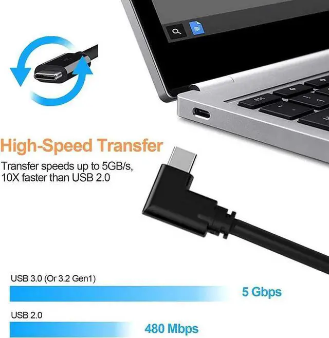 Alt view image 3 of 7 - JAENFONG USB A 3.0 to USB C Type C Quest Link Cable 16ft, Oculus Link Cable with Signal Booster, Streaming VR Game & Fast Charging USB C Cable Compatible for Oculus Quest1/Quest2 Headset and Gaming PC