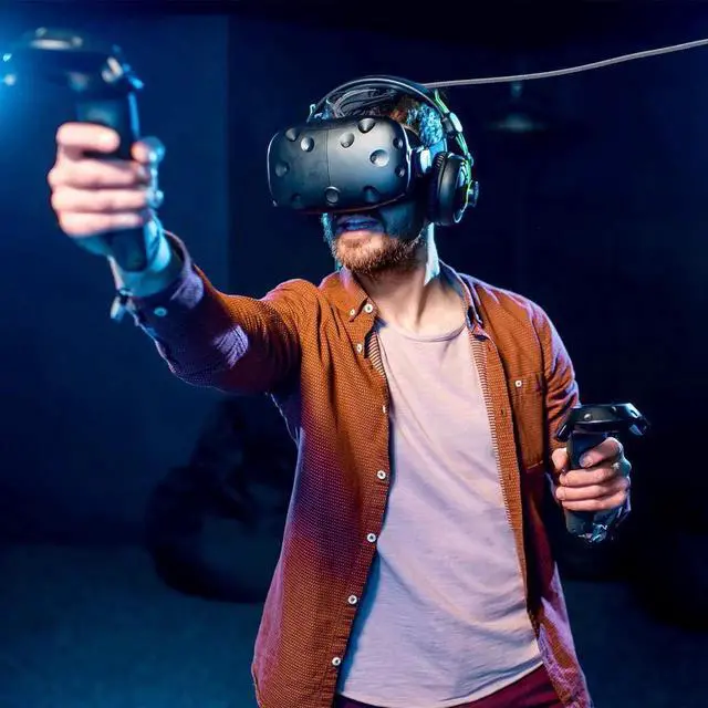 Alt view image 2 of 7 - JAENFONG 10ft /3M Nylon Braided VR Link Cable for Oculus Quest 2 and PC/Steam VR Quest VR Headset, Right-Angled 90 Degree USB A to USB C 5Gbps High Speed Data Transfer Charging Cord for Gaming PC ( A