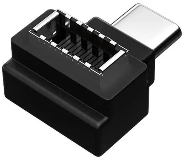 Alt view image 7 of 7 - JAENFONG 3pcs USB 3.1 Front Panel Header Female Type-E to Male Type-A & Type-C USB-C Motherboard Extension Data Angled Adapter