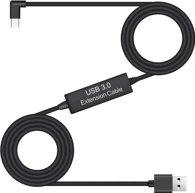 Main image of JAENFONG 16Ft / 5M USB C Type C to USB A 3.0 Cable Compatible with Oculus Quest 1/2 USB, 3.2 Gen1, USB C to A, High Speed Data Transfer with Relay Amplifier Chip