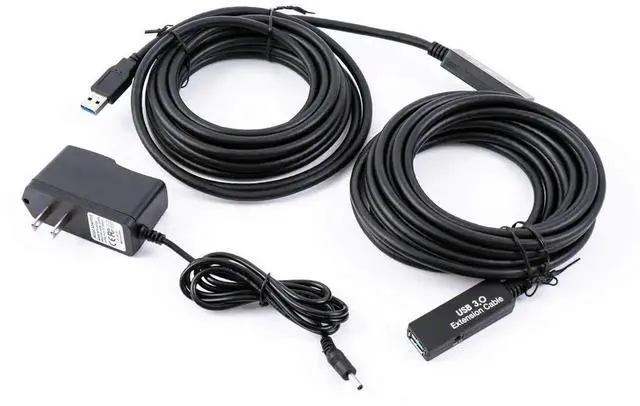 Alt view image 5 of 7 - JAENFONG 32Feet USB 3.0 Extension Cable,Type A-Male A-Female Extender Cord, With 2 Expansion Chipset Signal Boosters, Compatible With Oculus Quest 2 VR, Xbox, PS4,Webcam,Printer, Hard Drive,USB HUB Et