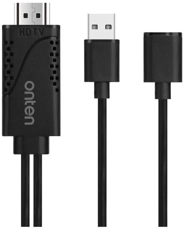 Alt view image 2 of 6 - USB to HDMI Adapter Cable, 1080P HD Phone to TV Connector, Universal Screen Mirroring Cable for Smartphone to HDTV/Monitor/Projector (1m)