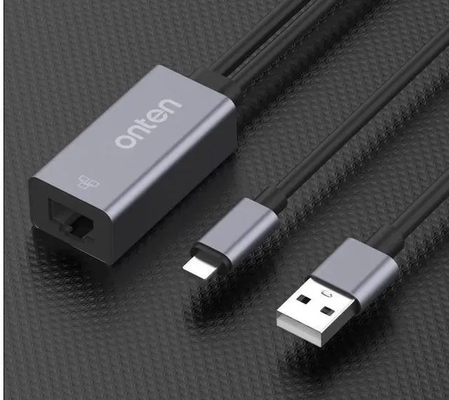 Alt view image 3 of 7 - Lightning to RJ45 Ethernet Adapter, 100Mbps Wired Network Converter with USB Port, Compatible with iPhone/iPad for Stable Internet Connection