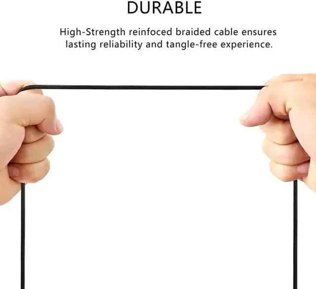 Alt view image 6 of 6 - JAENFONG Headphone Audio Cable for SteelSeries Arctis 3 5 7 Pro (Black)