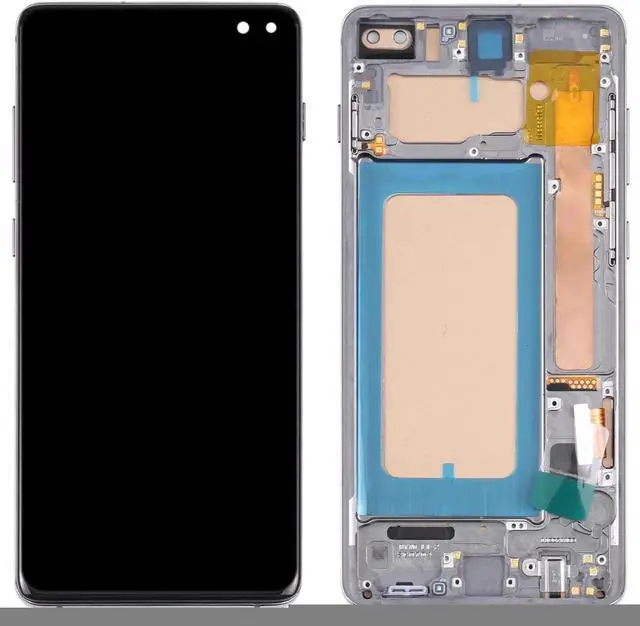 Alt view image 3 of 4 - JAENFONG TFT LCD Screen For Samsung Galaxy S10+ SM-G975 Digitizer Full Assembly with Frame,Not Supporting Fingerprint Identification(Black)