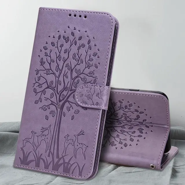 Alt view image 3 of 4 - JAENFONG Pattern Phone Case For Samsung Galaxy S23 5G Purple
