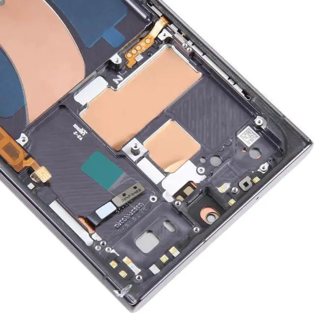 Alt view image 4 of 5 - JAENFONG For Samsung Galaxy S23 Ultra 5G SM-S918U US Edition 6.78 inch OLED LCD Screen Digitizer Full Assembly with Frame (Black)