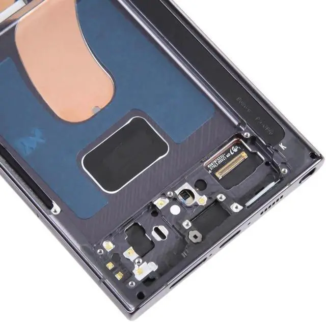 Alt view image 2 of 5 - JAENFONG For Samsung Galaxy S23 Ultra 5G SM-S918U US Edition 6.78 inch OLED LCD Screen Digitizer Full Assembly with Frame (Black)