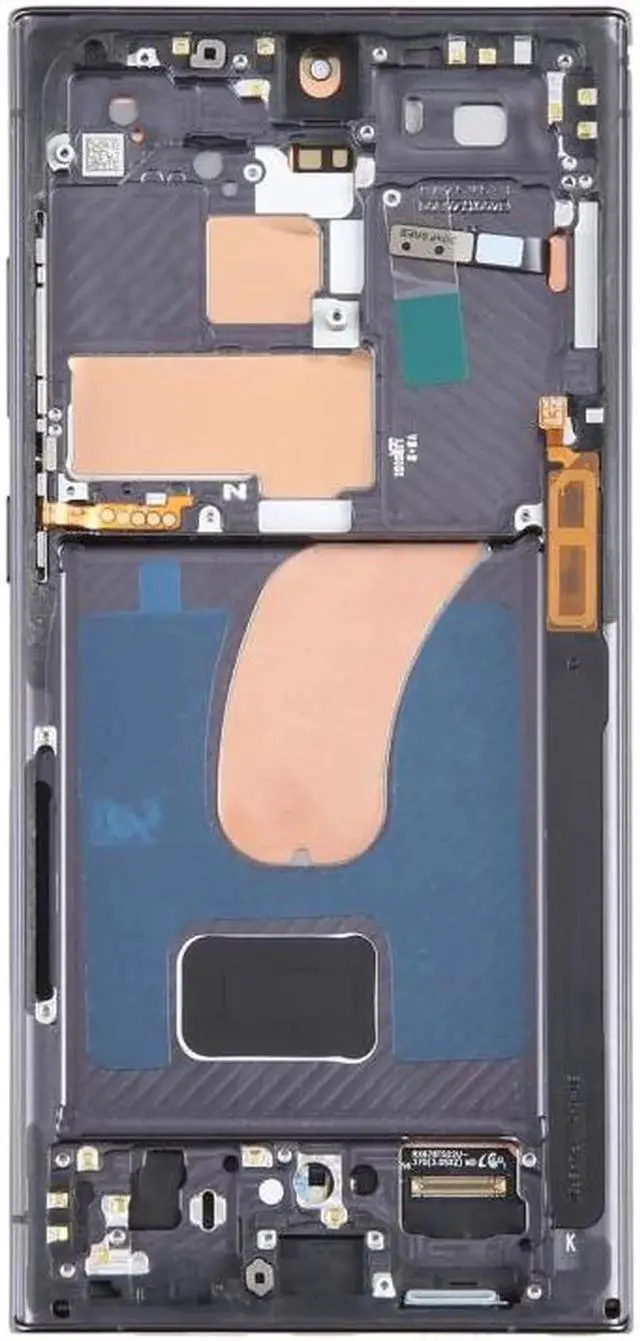 Alt view image 5 of 5 - JAENFONG For Samsung Galaxy S23 Ultra 5G SM-S918U US Edition 6.78 inch OLED LCD Screen Digitizer Full Assembly with Frame (Black)