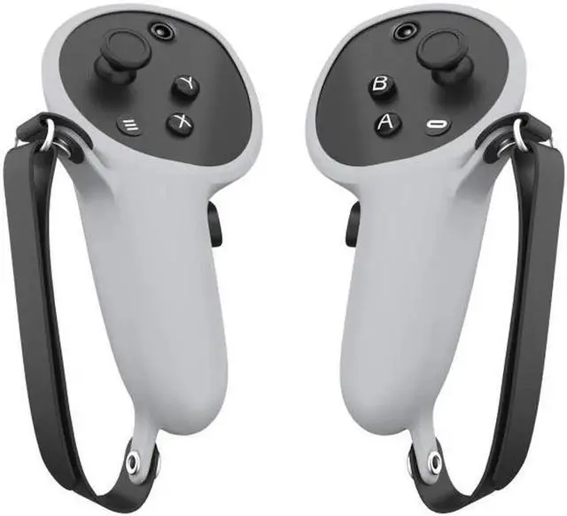 Alt view image 2 of 5 - JAENFONG For Meta Quest Pro 1 Pair Handle Silicone Case Cover VR Accessories (grey)