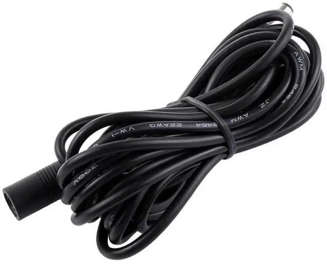 Alt view image 5 of 6 - 2m 22AWG 5.5 x 2.1mm Female to Male DC Power Supply Plug Extension Cable for Laptop