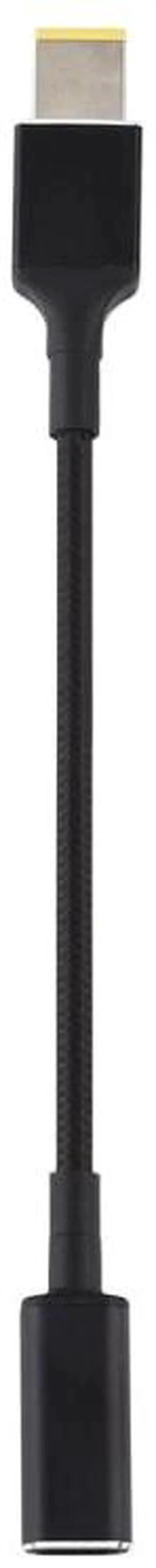 Alt view image 4 of 5 - JAENFONG PD 100W 18.5-20V Square Plug to USB-C / Type-C Adapter Nylon Braid Cable for