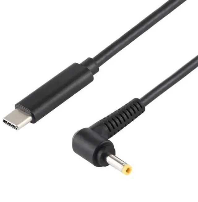 Alt view image 2 of 6 - JAENFONG USB-C / Type-C to 4.0 x 1.7mm Laptop Power Charging Cable, Cable Length: about 1.5m