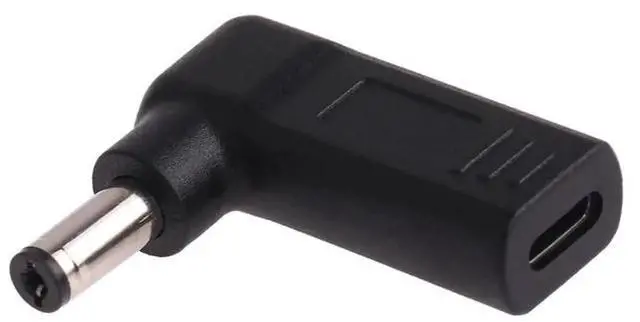 Main image of JAENFONG USB-C / Type-C Female to 5.5 x 2.1mm Male Plug Elbow Adapter Connector