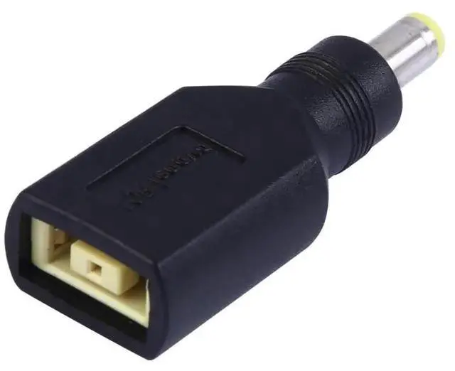 Alt view image 3 of 5 - JAENFONG 5.5 x 2.5mm Male to for Big Square Female Plug Power Adapter (Black)