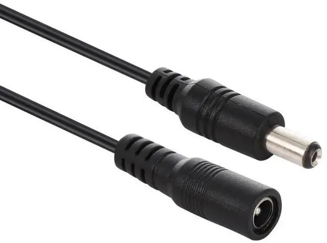 Alt view image 2 of 6 - JAENFONG 1m 22AWG 5.5 x 2.1mm Female to Male DC Power Supply Plug Extension Cable for Laptop