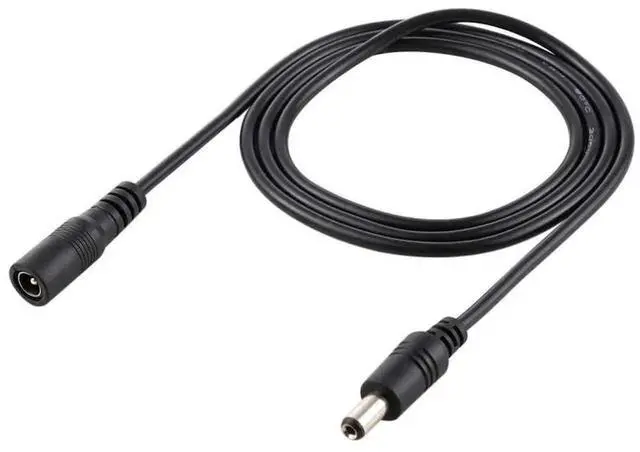 Alt view image 4 of 6 - JAENFONG 1m 22AWG 5.5 x 2.1mm Female to Male DC Power Supply Plug Extension Cable for Laptop