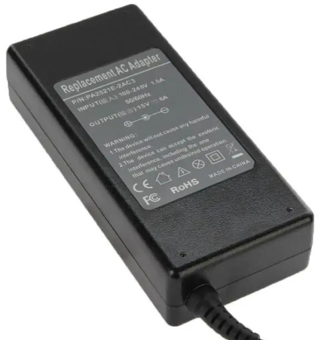 Alt view image 3 of 5 - JAENFONG 15V 6A AC Adapter for Toshiba Laptop, Output Tips: 6.3mm x 3.0mm
