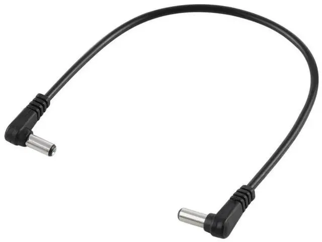 Alt view image 2 of 3 - JAENFONG 30cm 5A 5.5 x 2.1mm Male to Male Elbow DC Power Supply Plug Cable, DC 12-24V