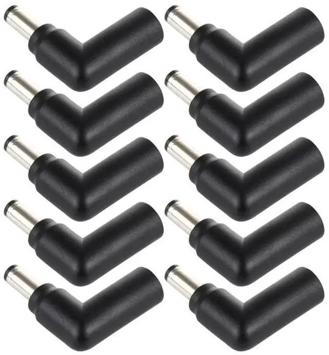 Main image of JAENFONG 10 PCS 4.5 x 3.0mm Female to 5.5 x 2.1mm Male Plug Elbow Adapter Connector